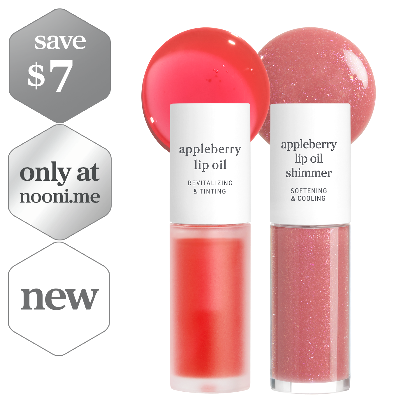 Lip Oil: Appleberry Original & Shimmer Duo