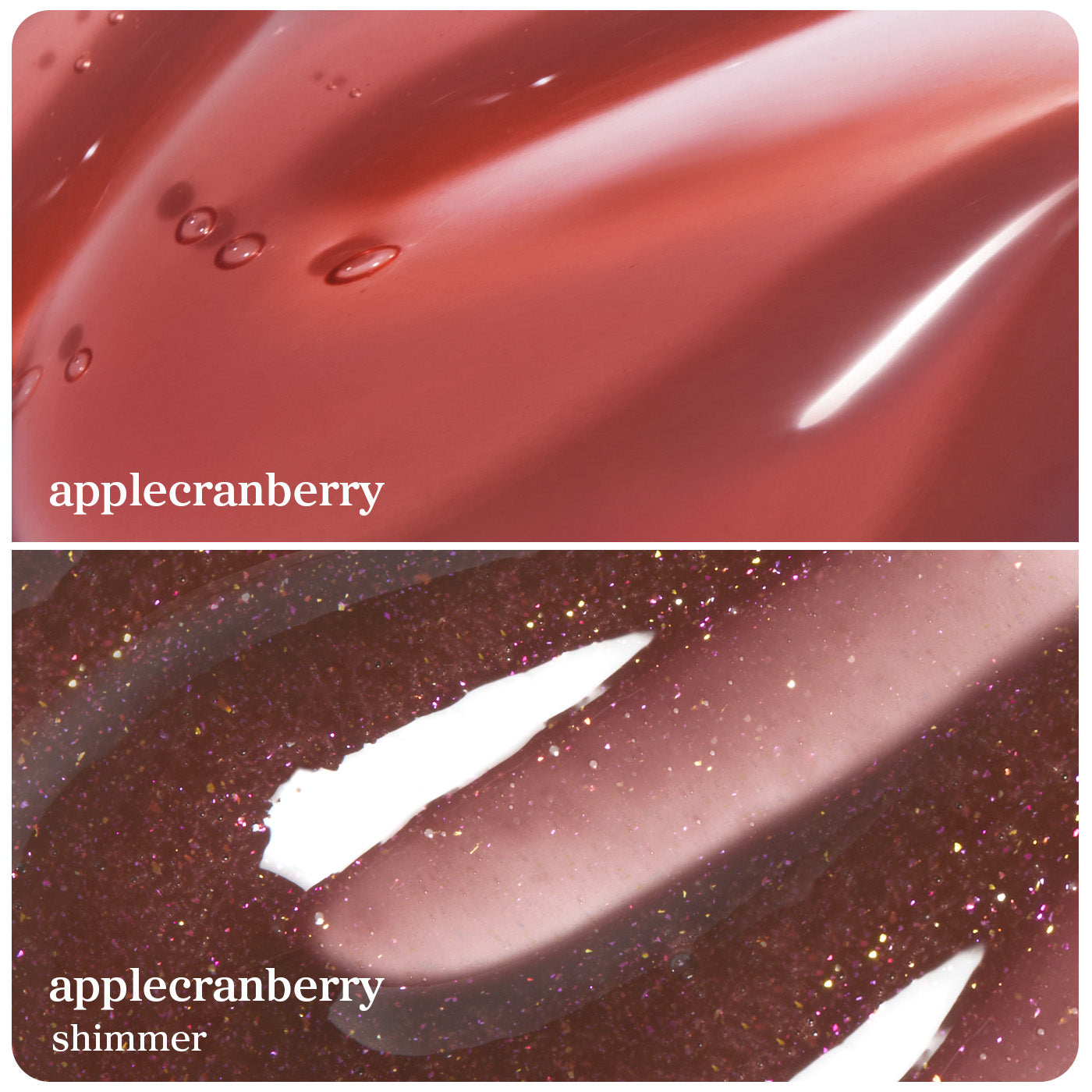 Lip Oil: Applecranberry Original & Shimmer Duo