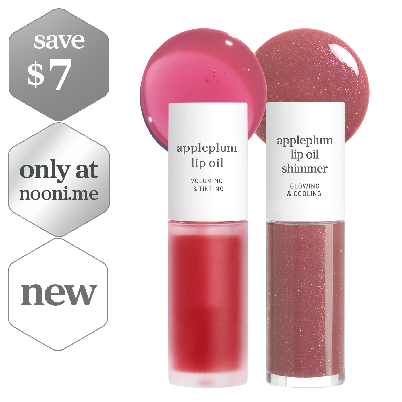 Lip Oil: Appleplum Original & Shimmer Duo