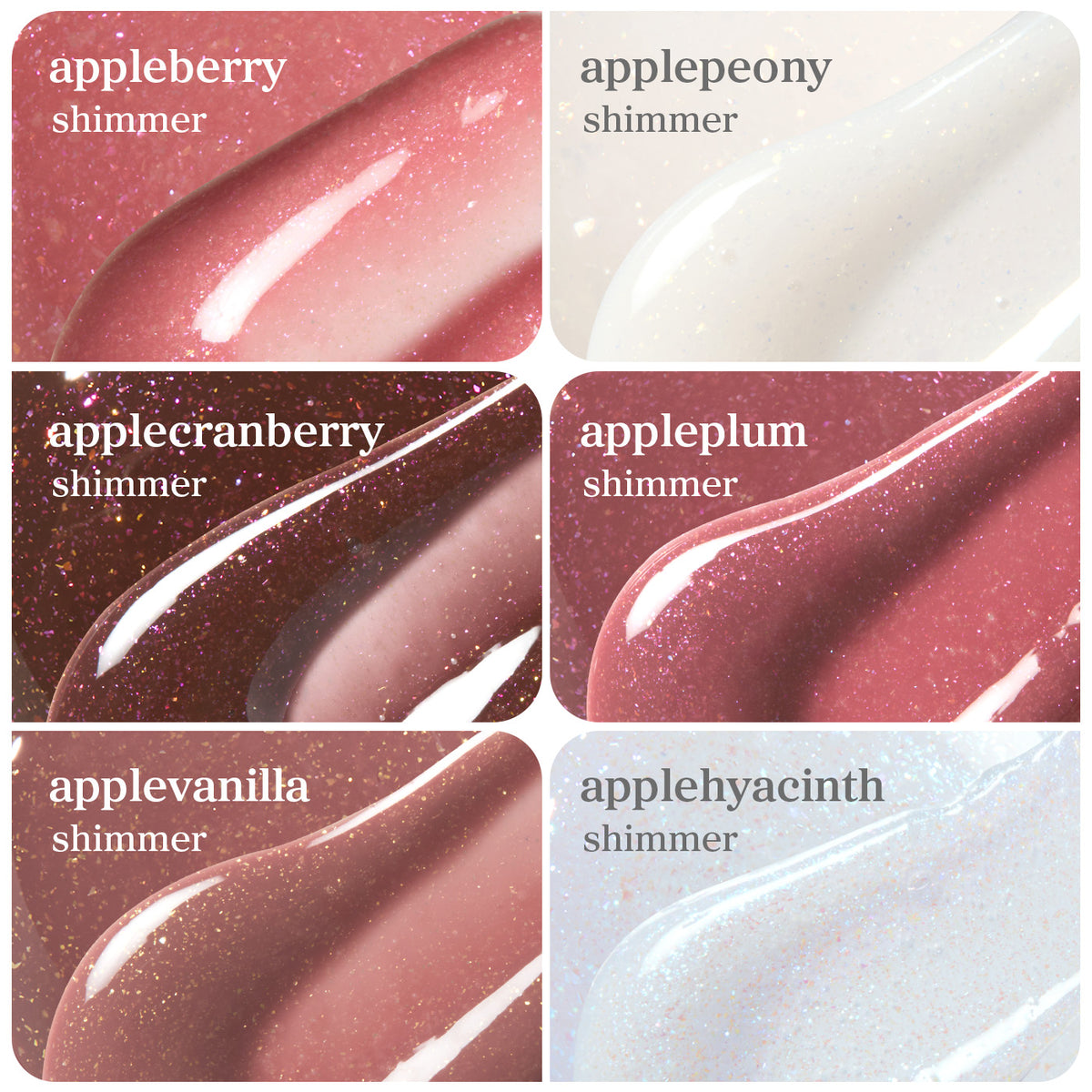 Lip Oil: Shimmer Collection (6-Pack)