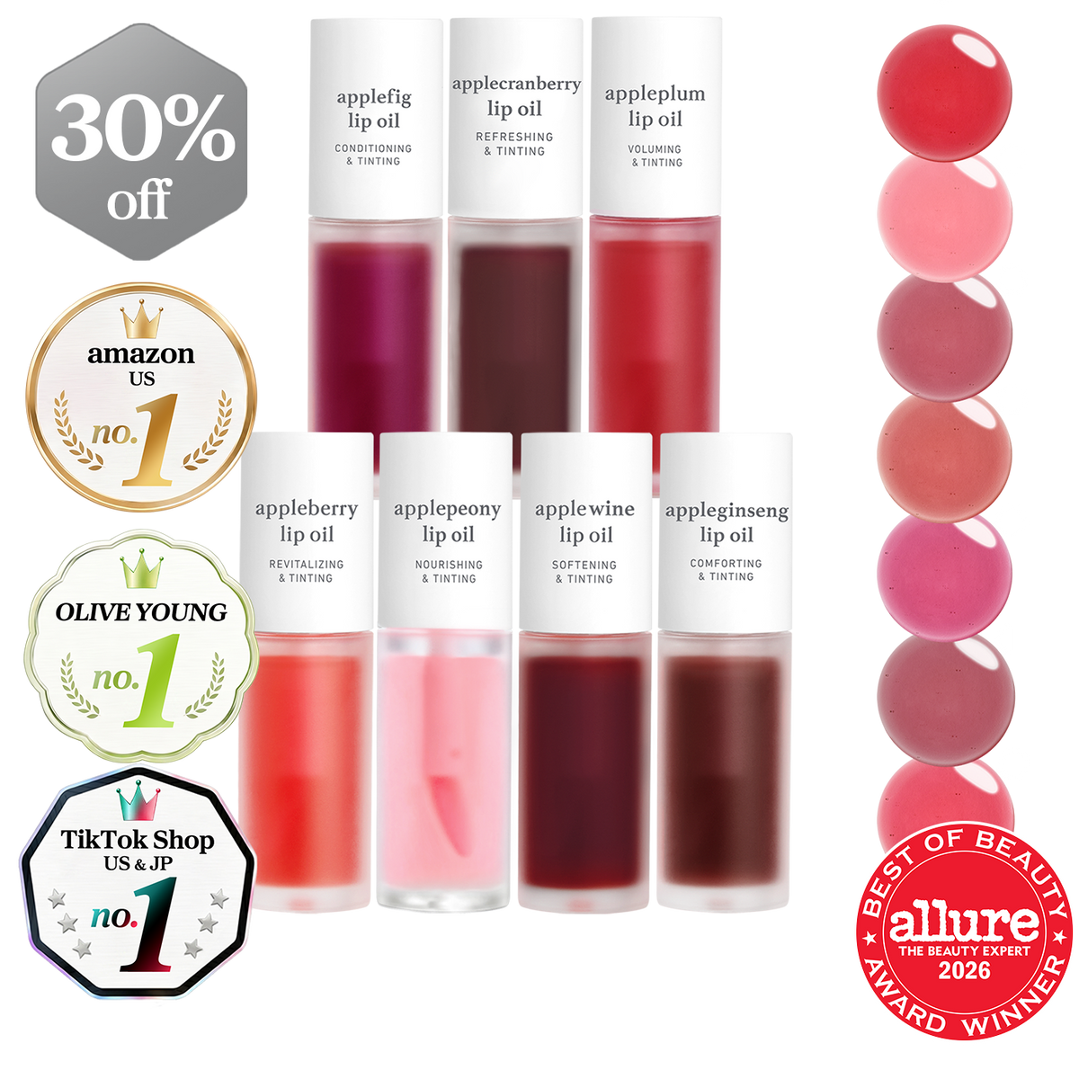 Lip Oil: Best-Seller (7-Pack)