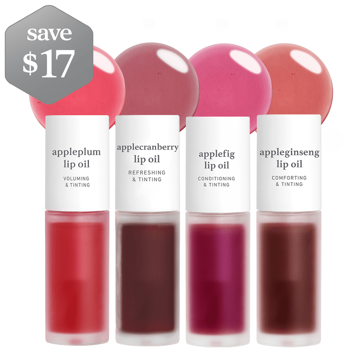 Lip Oil: Radiant Tinted (4 - Pack) - nooni