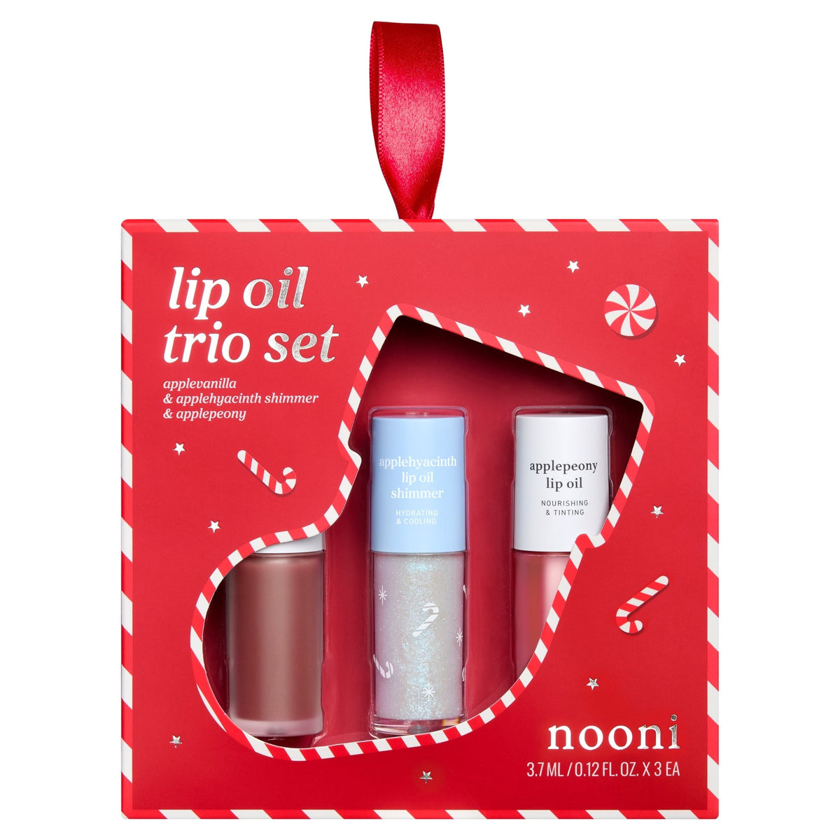 NOONI LIP OIL TRIO_PEONY&VANILLA&HYACINTH SHIMMER_2026 HOLIDAY LIMITED - nooni