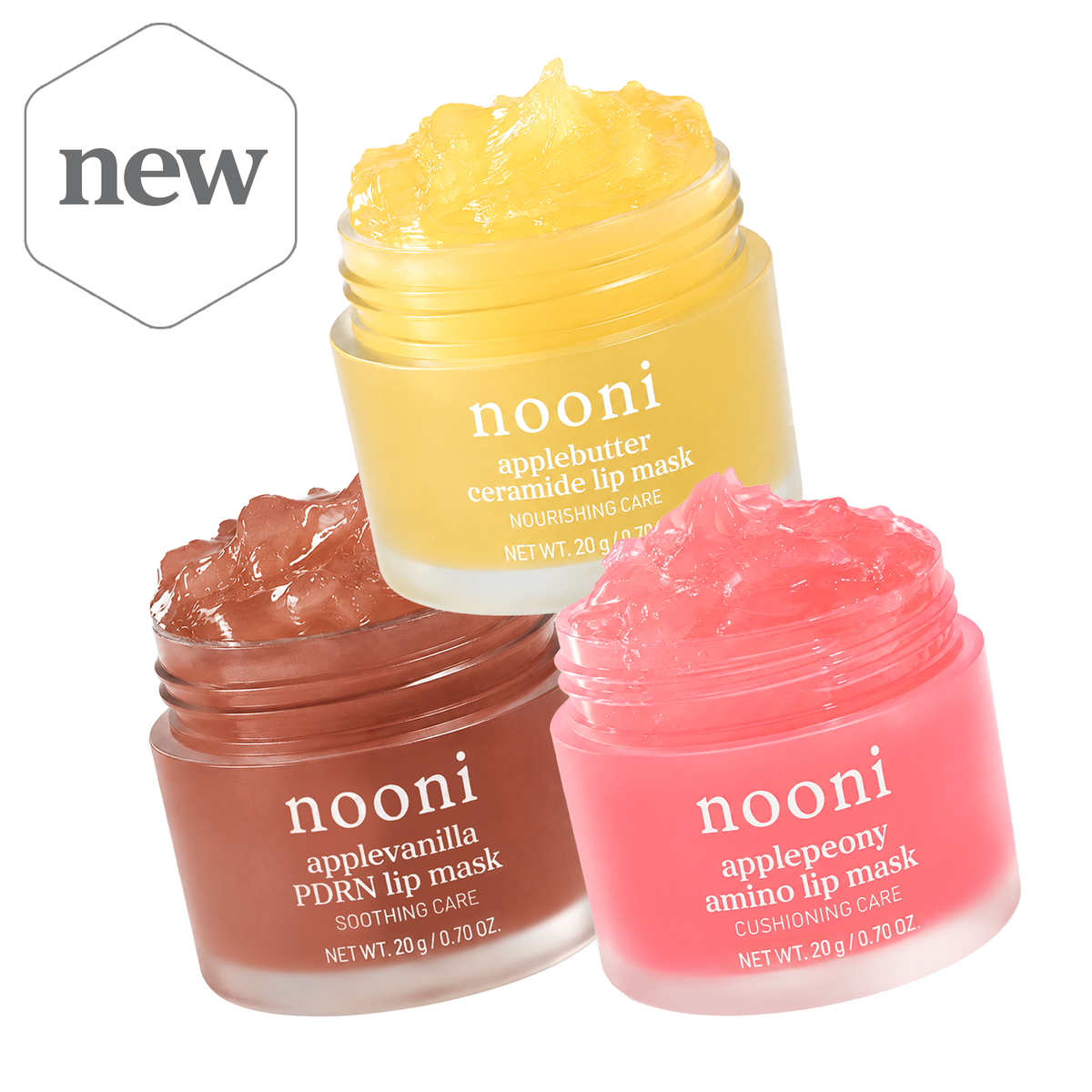 nooni Moisture & Barrier Lip Mask Trio