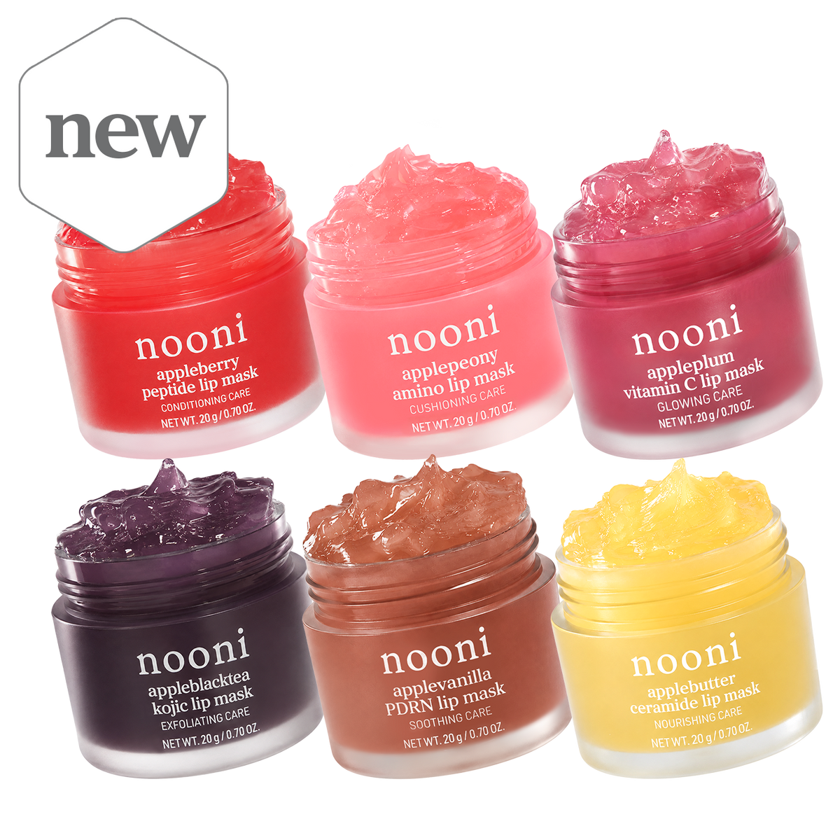 nooni Lip Mask 6-Piece Complete Collection