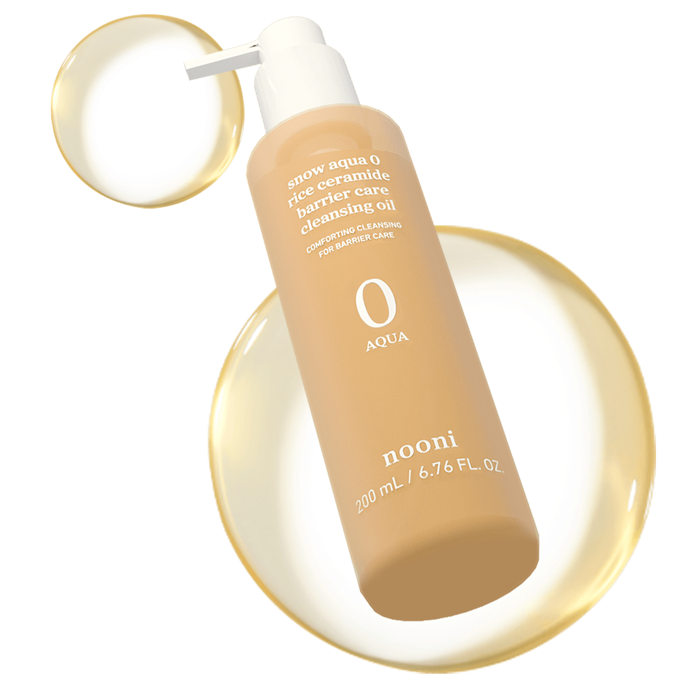 nooni snow aqua 0 rice ceramide barrier care cleansing oil - Nooni