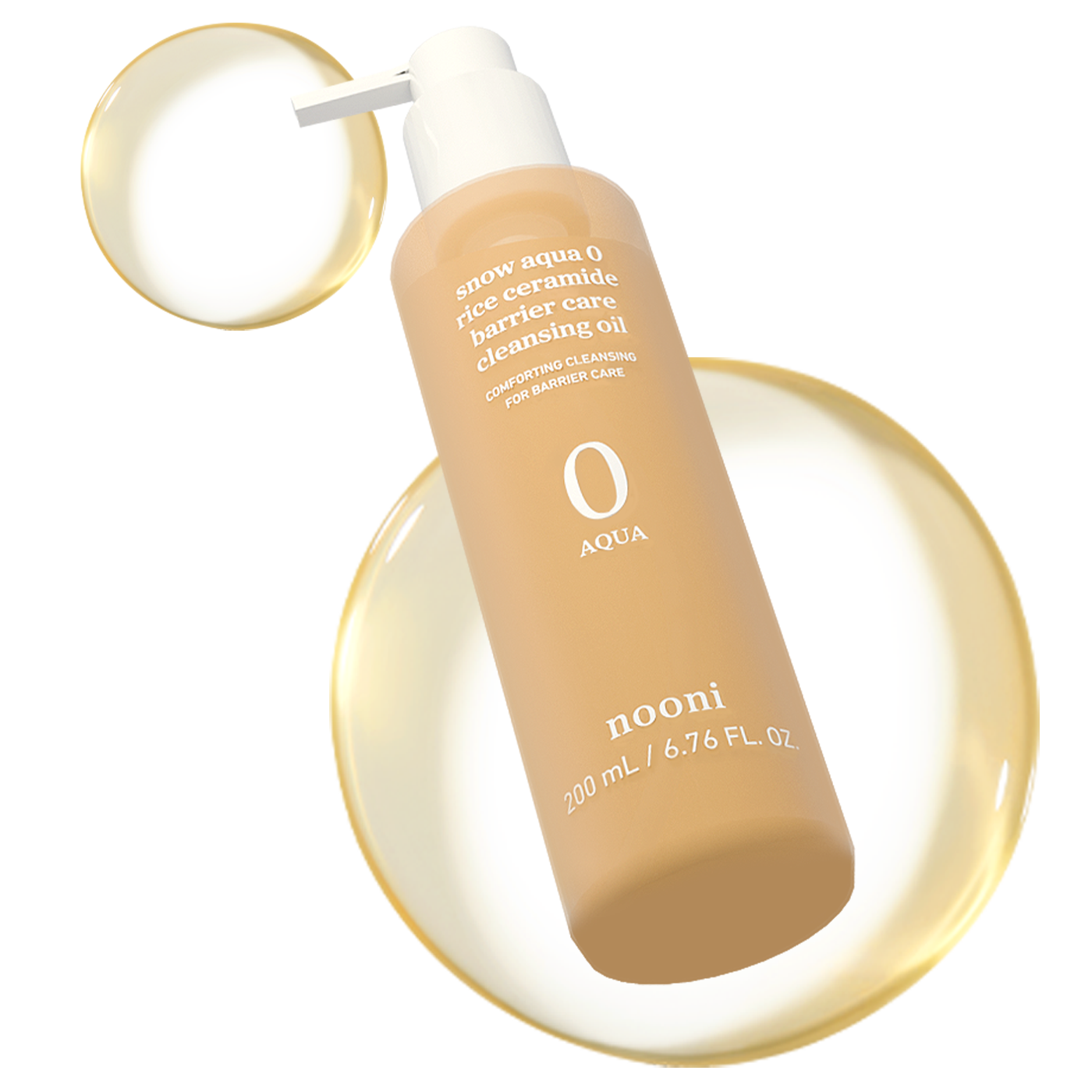 snow aqua 0 rice ceramide barrier care cleansing oil