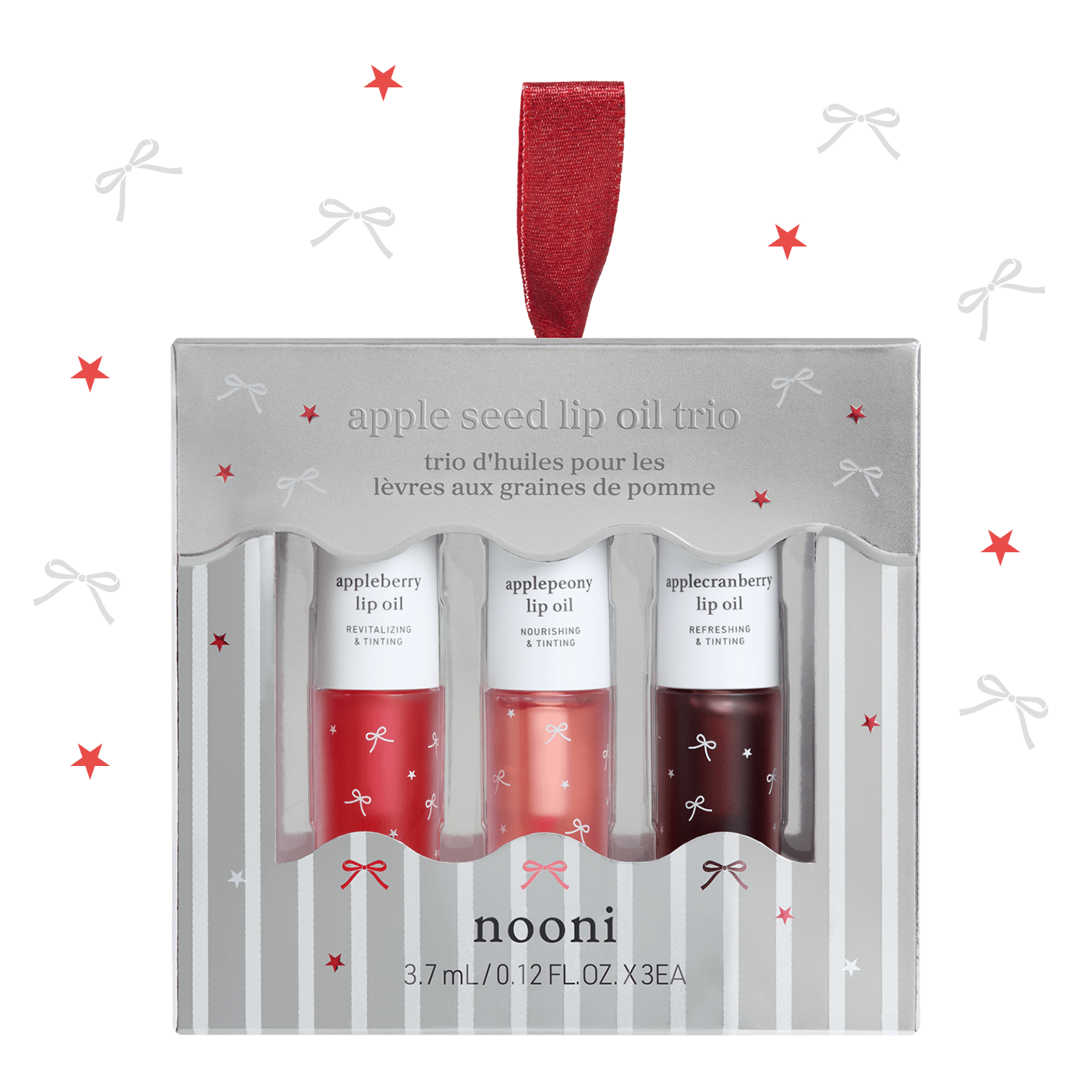 nooni Appleseed Lip Oil Trio