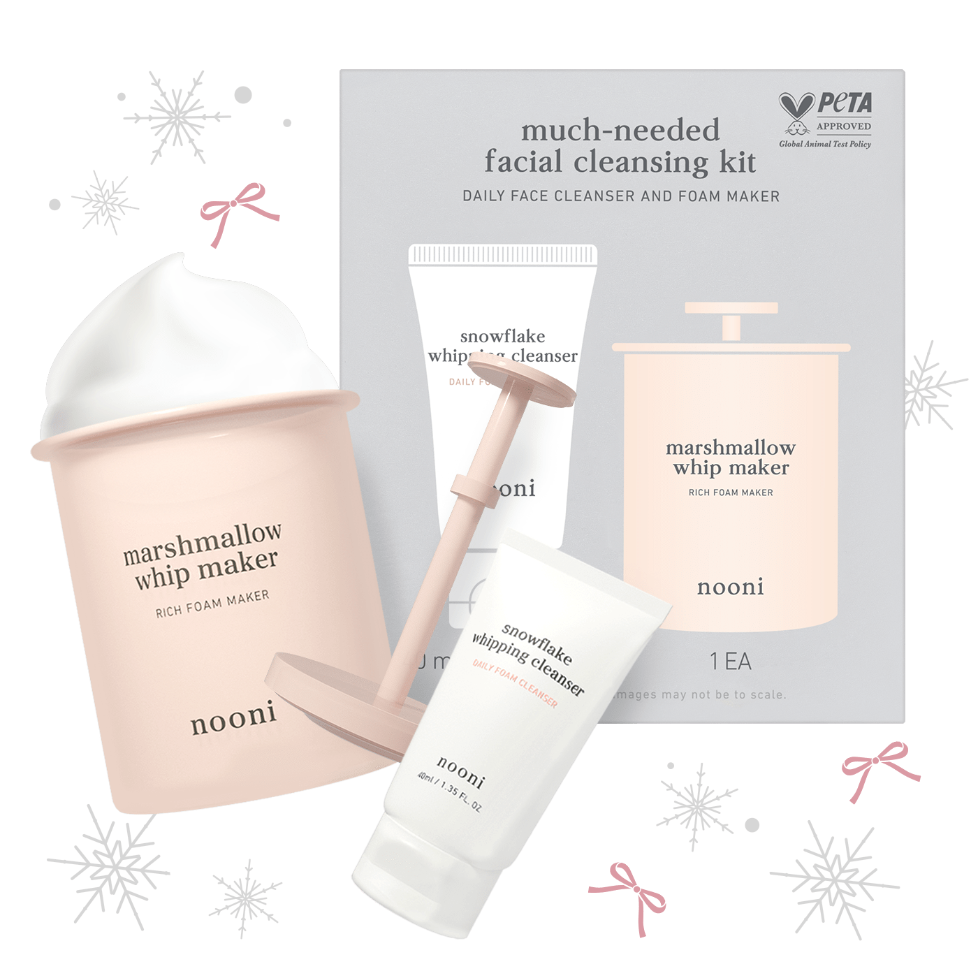 nooni 2 - in - 1 much needed facial cleansing kit - Nooni