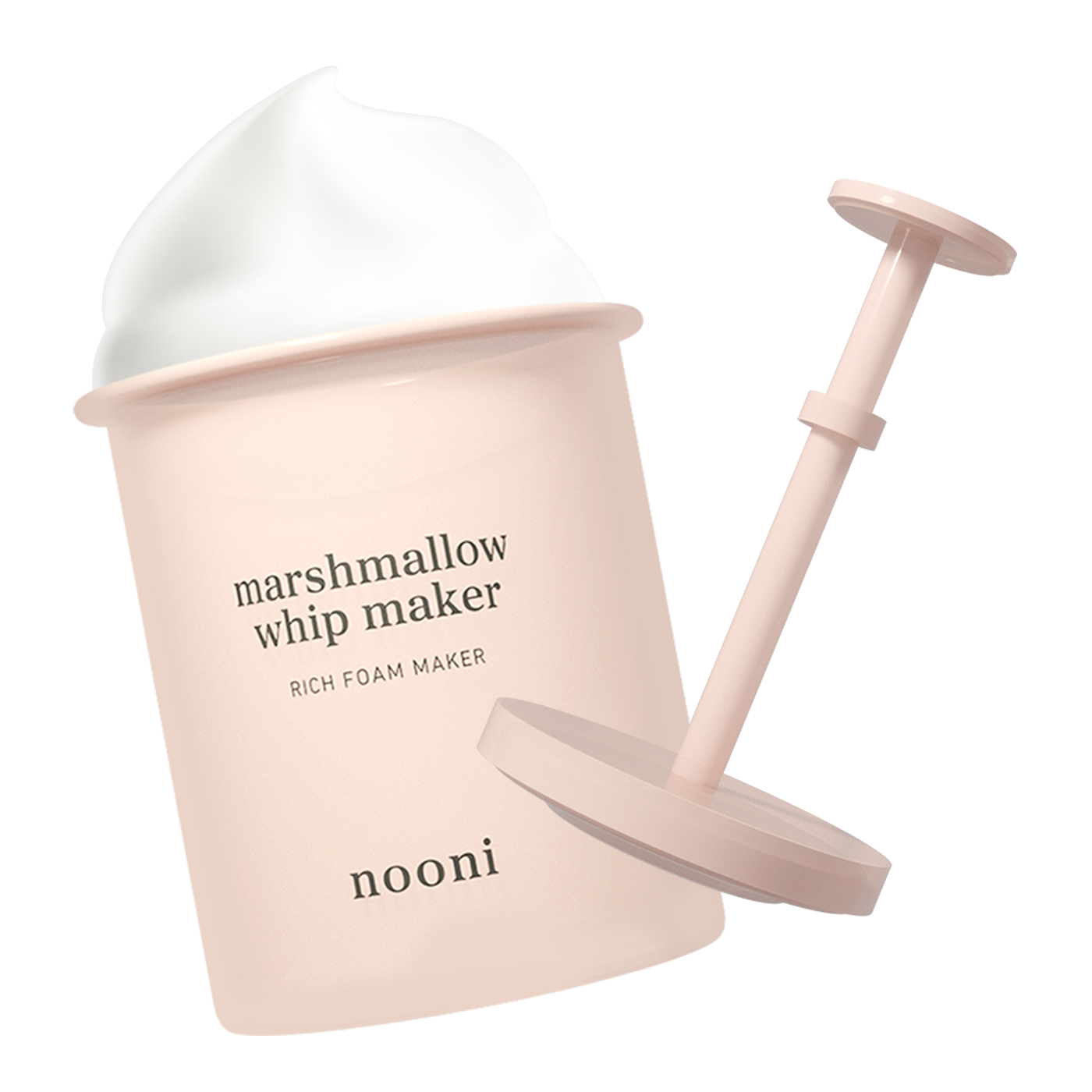 Nooni Marshmallow Whip Maker rich foam maker with pumping stick