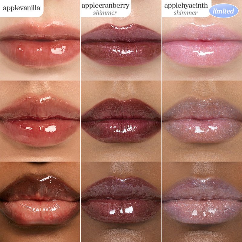 NOONI LIP OIL TRIO_VANILLA&CRANBERRY SHIMMER&HYACINTH SHIMMER_2026 HOLIDAY LIMITED - nooni