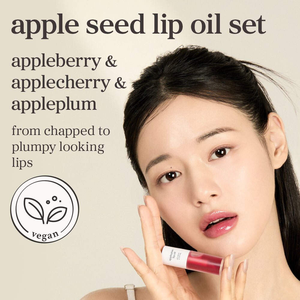 Lip Oil: Trio set (appleberry & applecherry & appleplum) - nooni