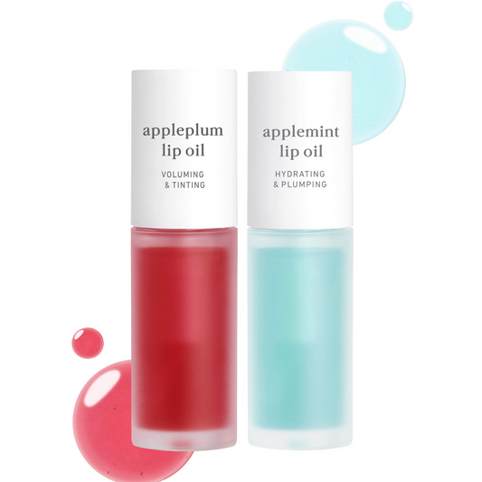 appleseed lip oil duo (appleplum & applemint)