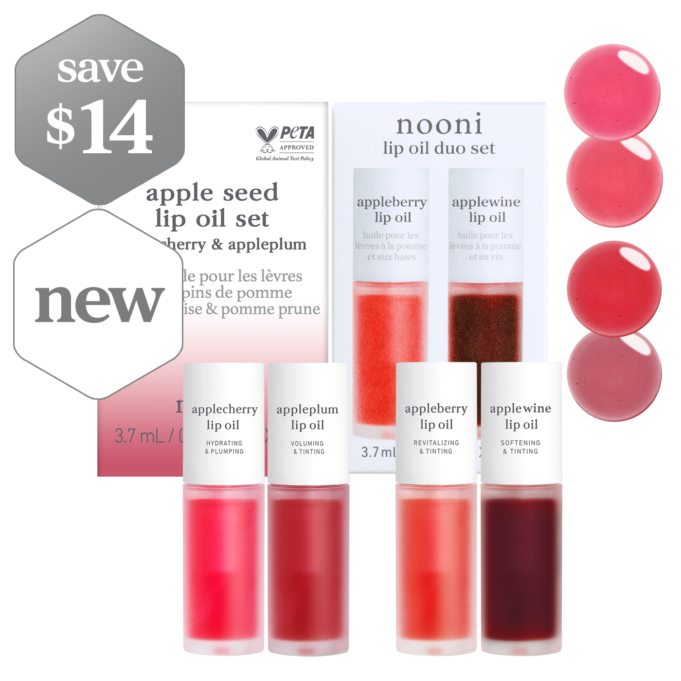 Lip Oil: Trending Duo Bundle (2 Sets)