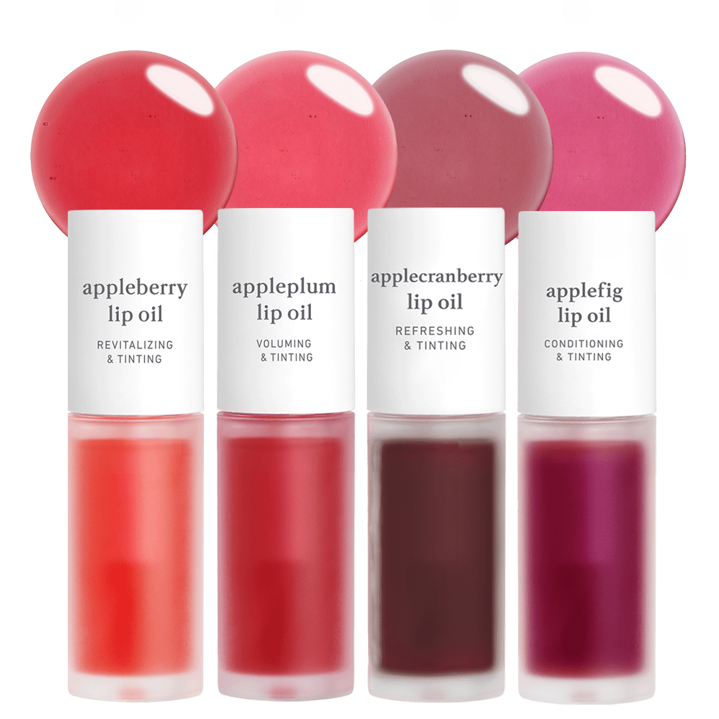 Lip Oil: Juicy Fruit (4 - Pack) - Nooni