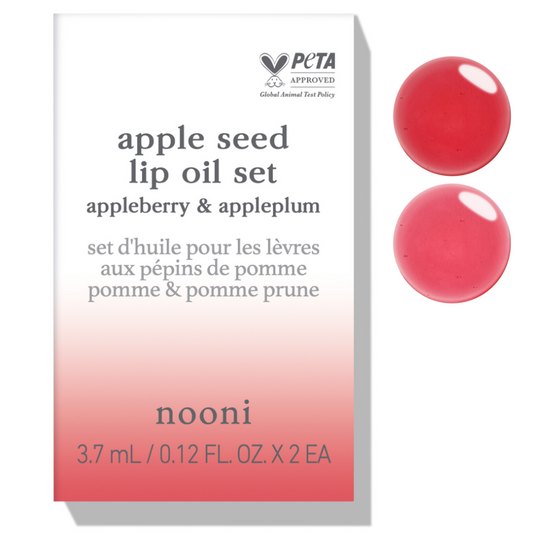 appleseed lip oil duo (appleberry & appleplum)
