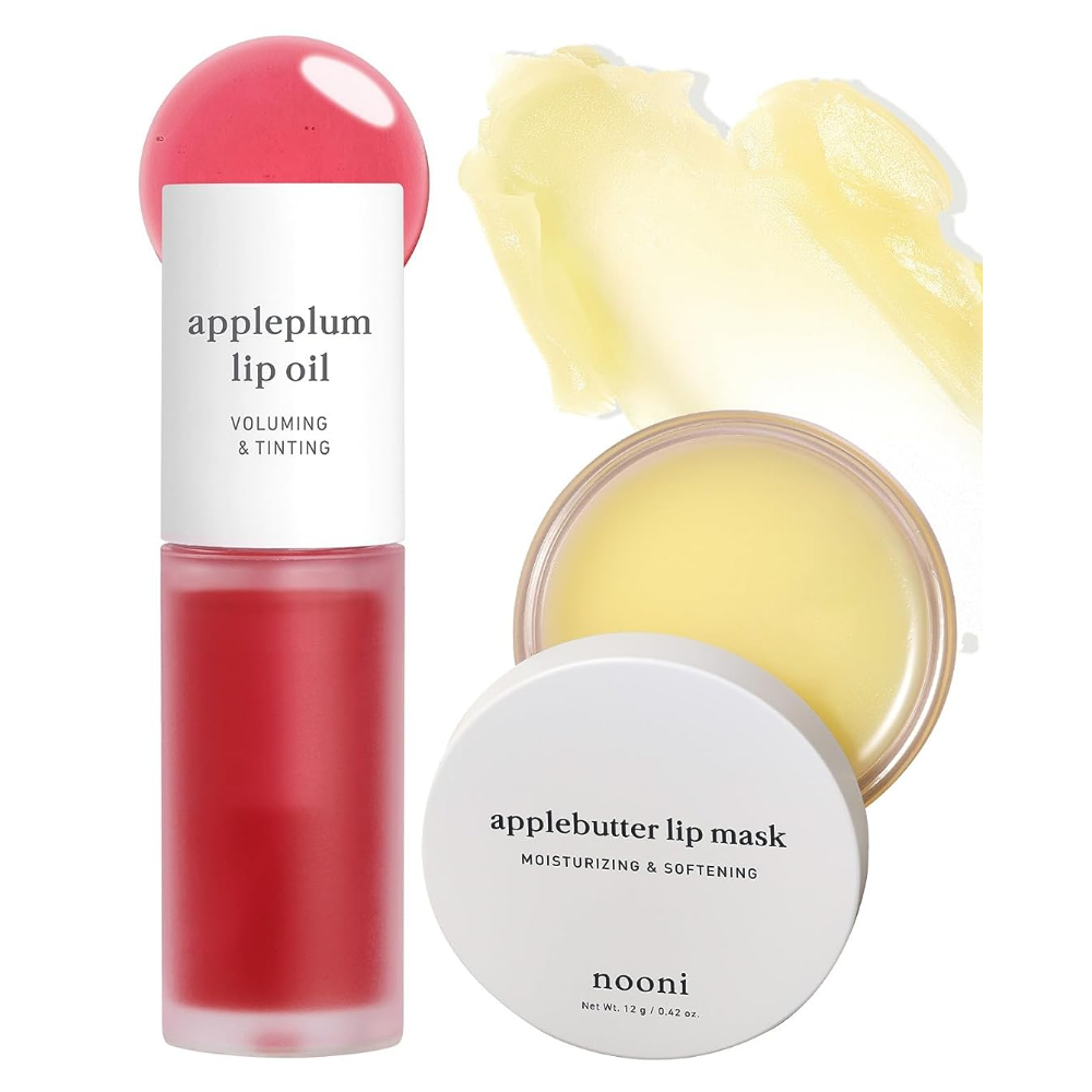 applebutter lip mask with appleplum lip oil set