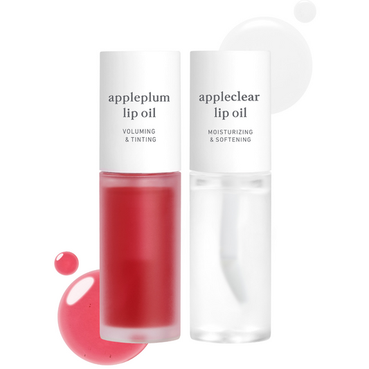 appleseed lip oil duo (appleplum & appleclear)