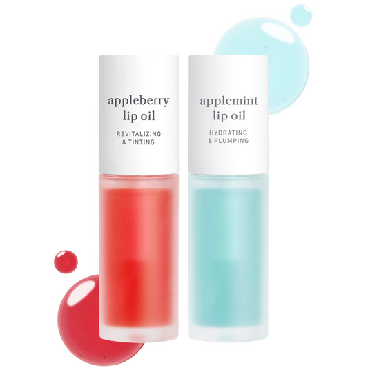 appleseed lip oil duo (appleberry & applemint)